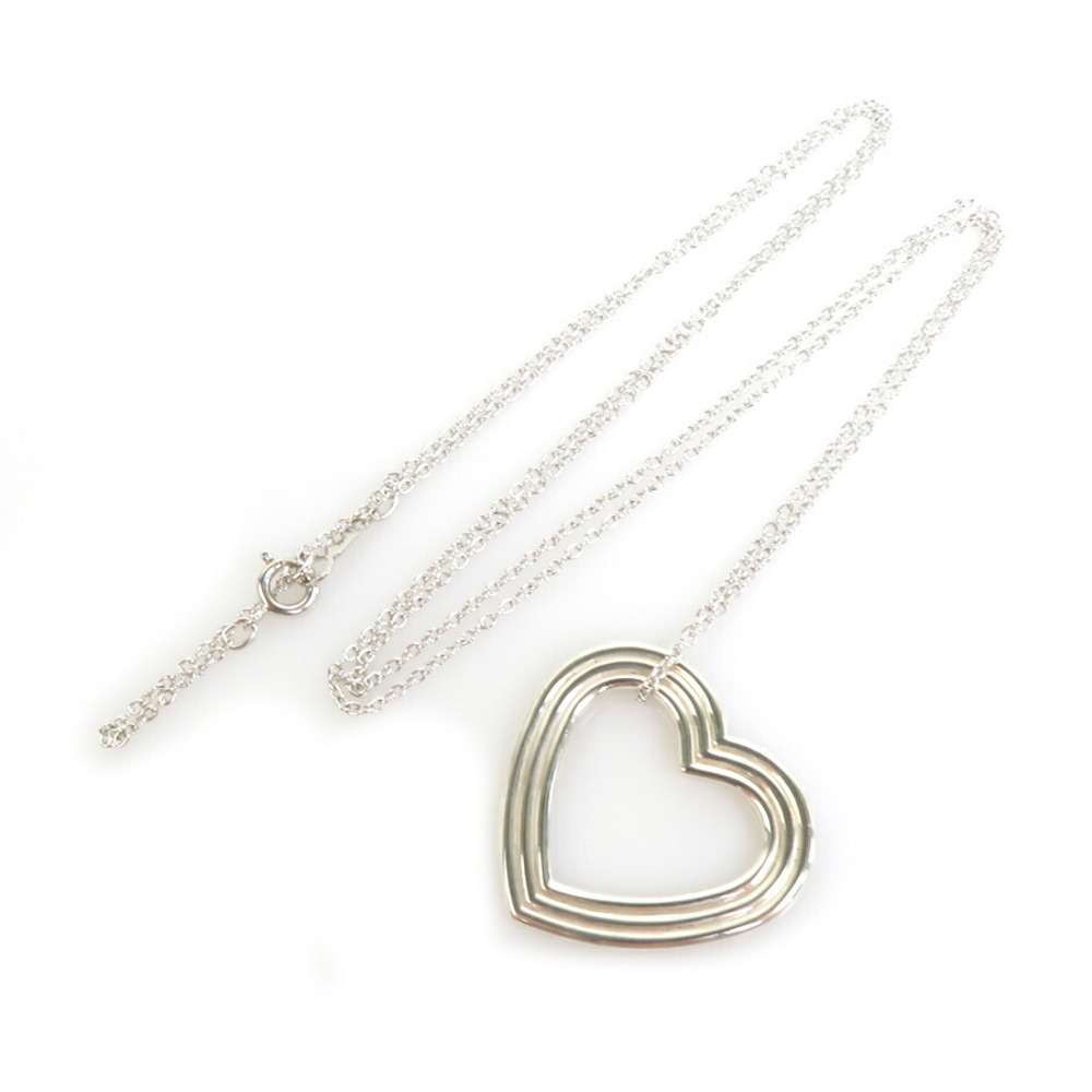 Tiffany Co Menards collaboration heart necklace silver